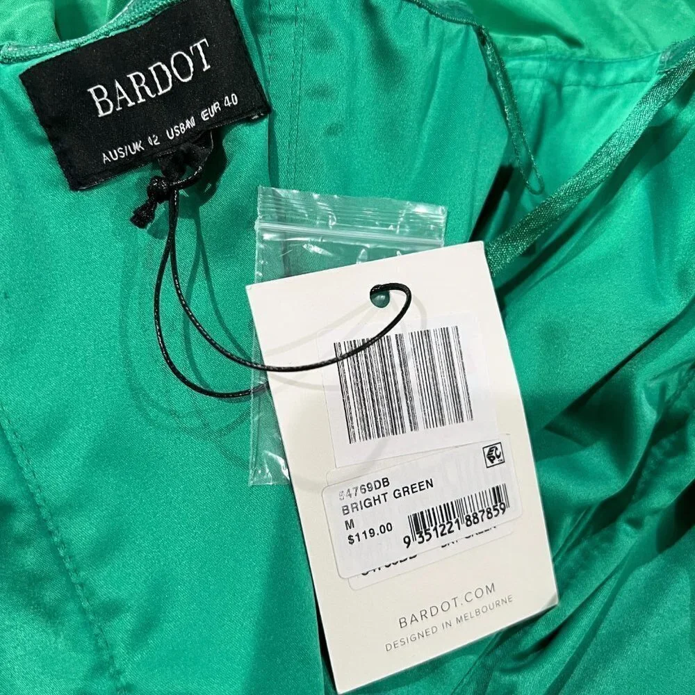 NWT Bardot Lulu Bright Green Strapless Mini Dress $119 - Picture 11 of 13